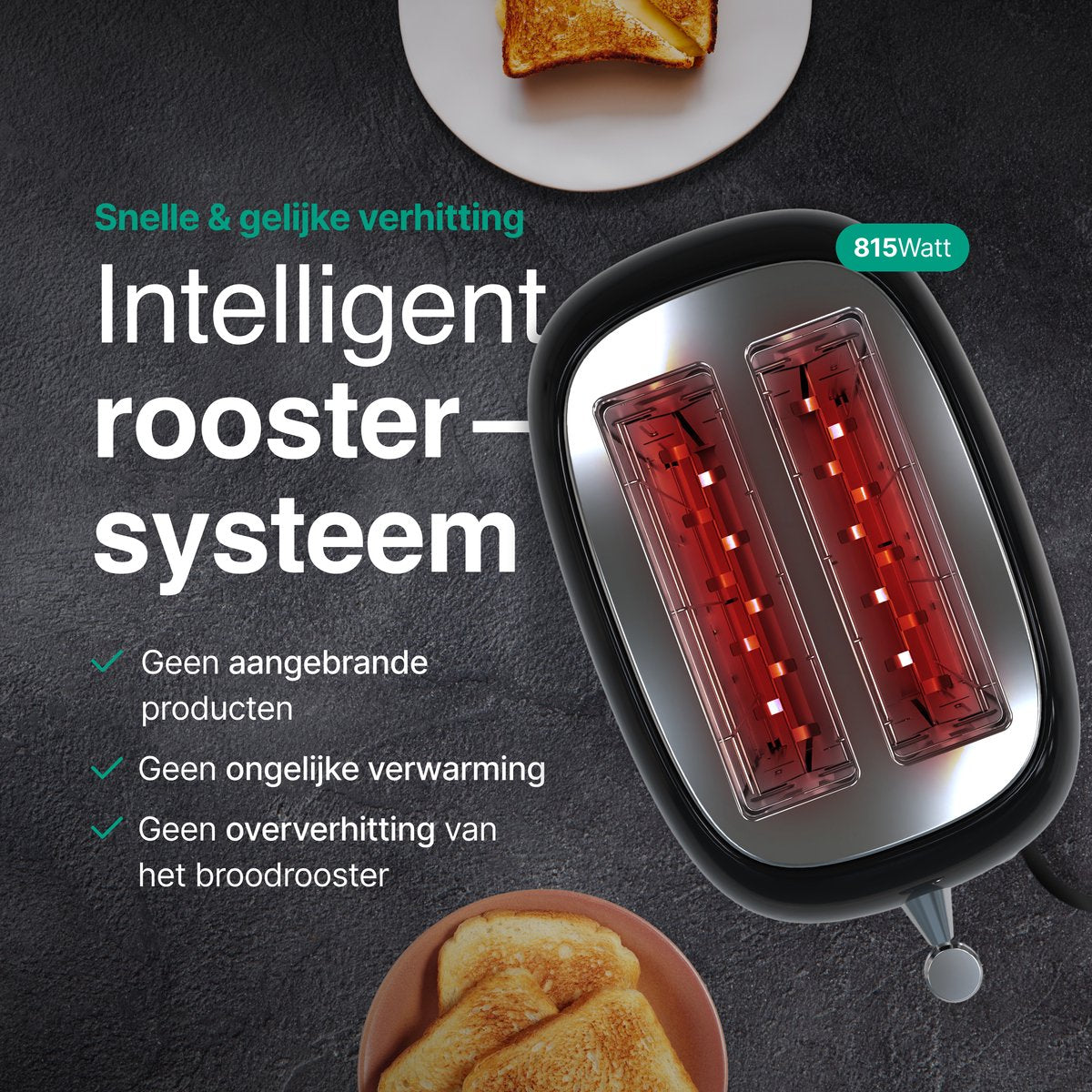 Retro Broodrooster met Tostiklemmen