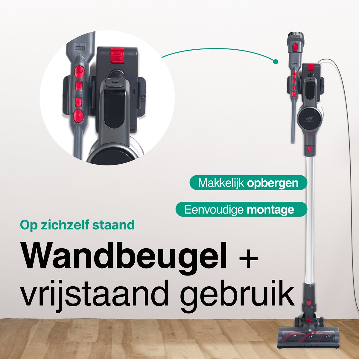 Steelstofzuiger Draadloos 300 Watt