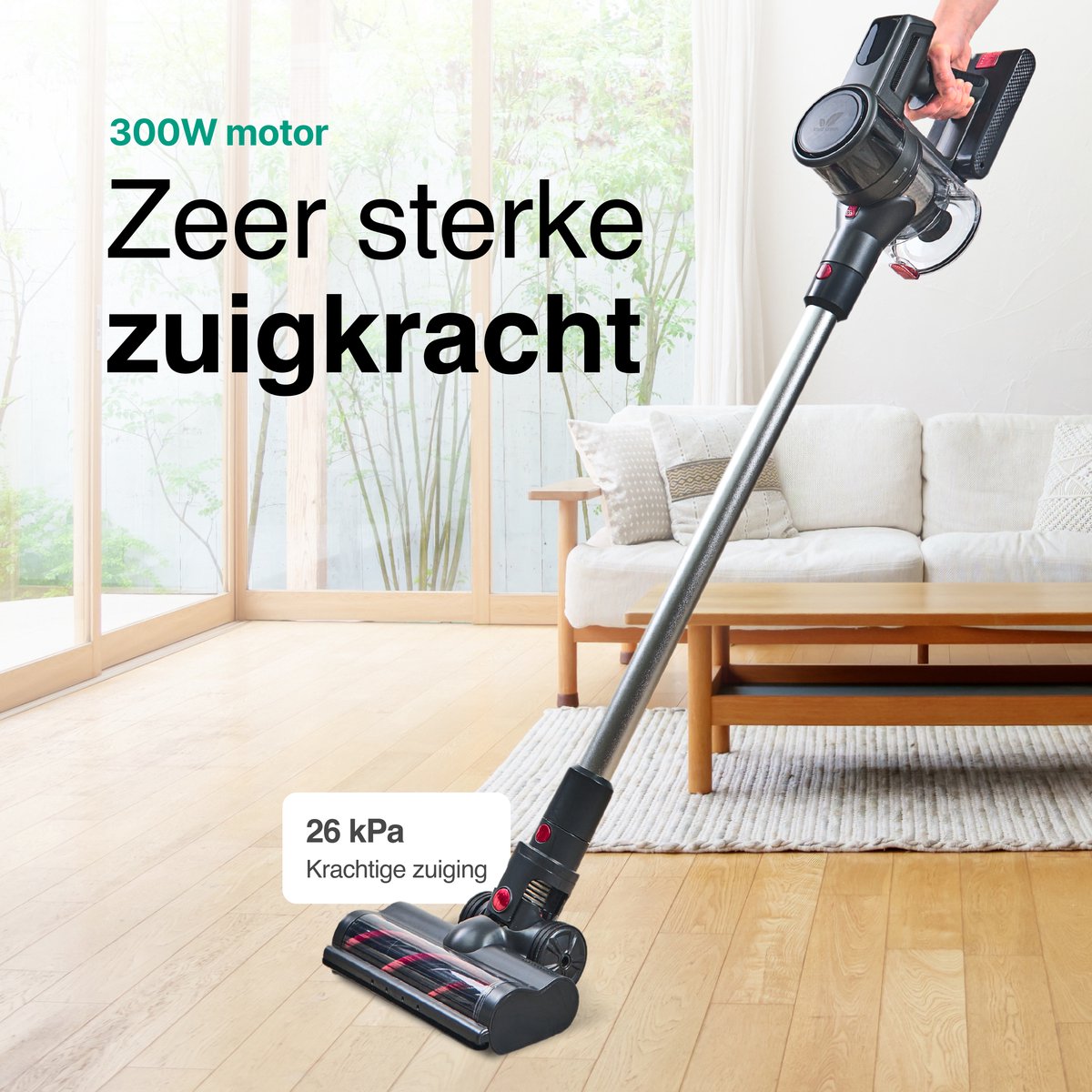 Steelstofzuiger Draadloos 300 Watt