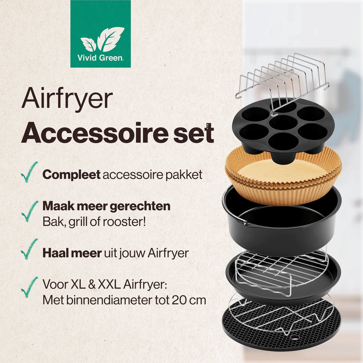 Airfryer Accessoires Complete Set