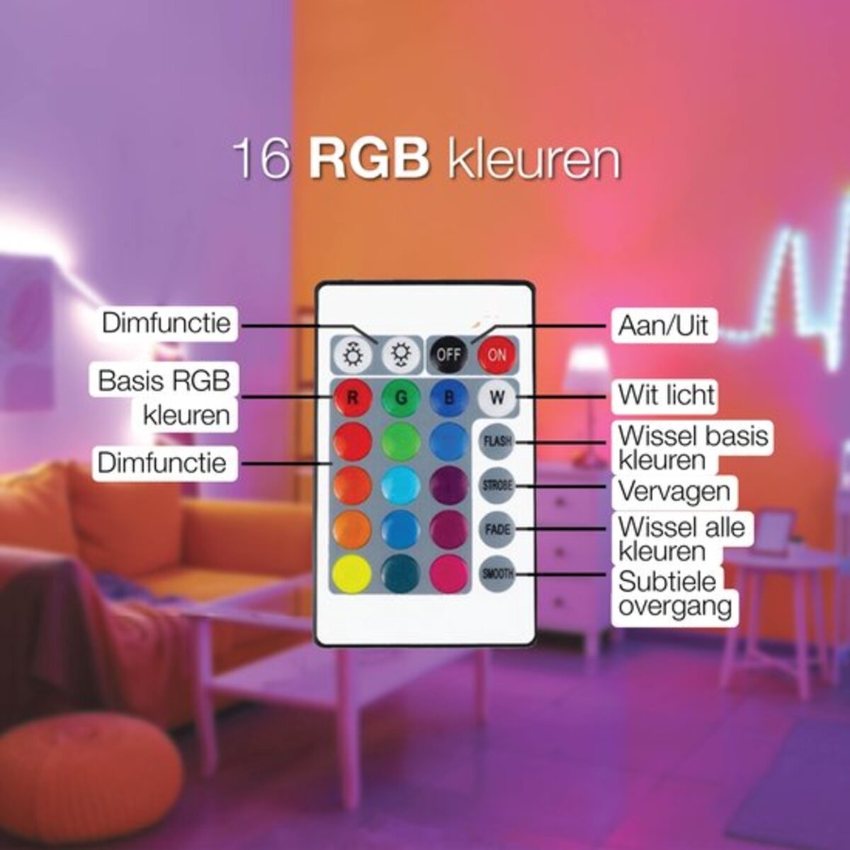 Led Strip 5 meter met afstandsbediening
