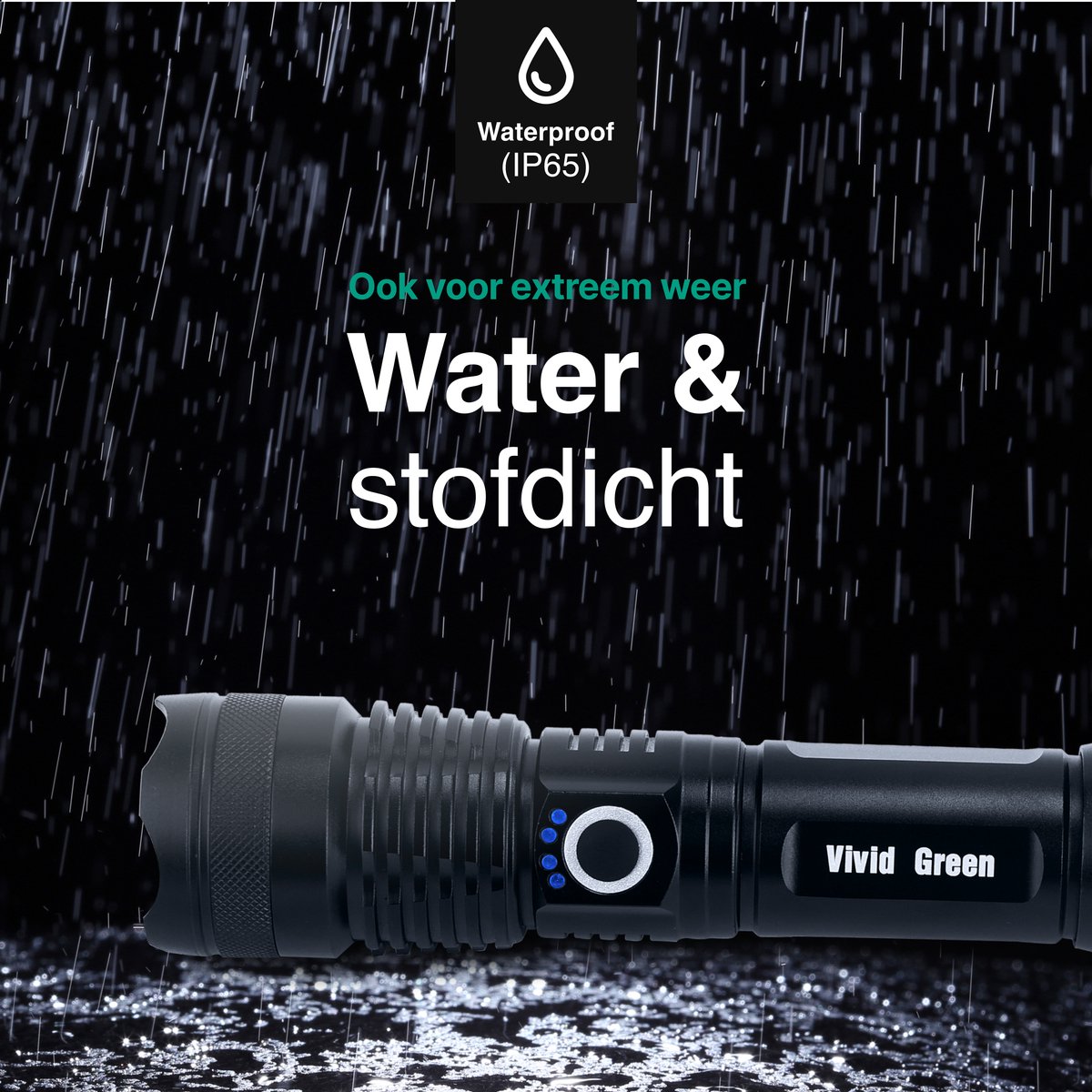 Zaklamp LED 5000mAh Oplaadbaar