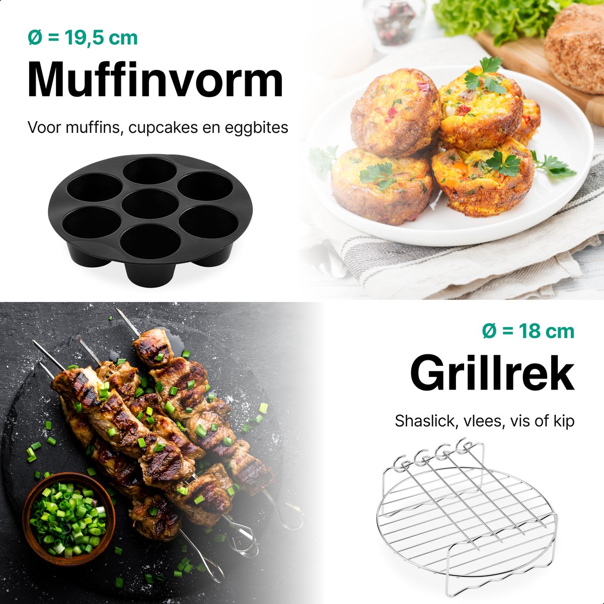 Airfryer Accessoires Complete Set