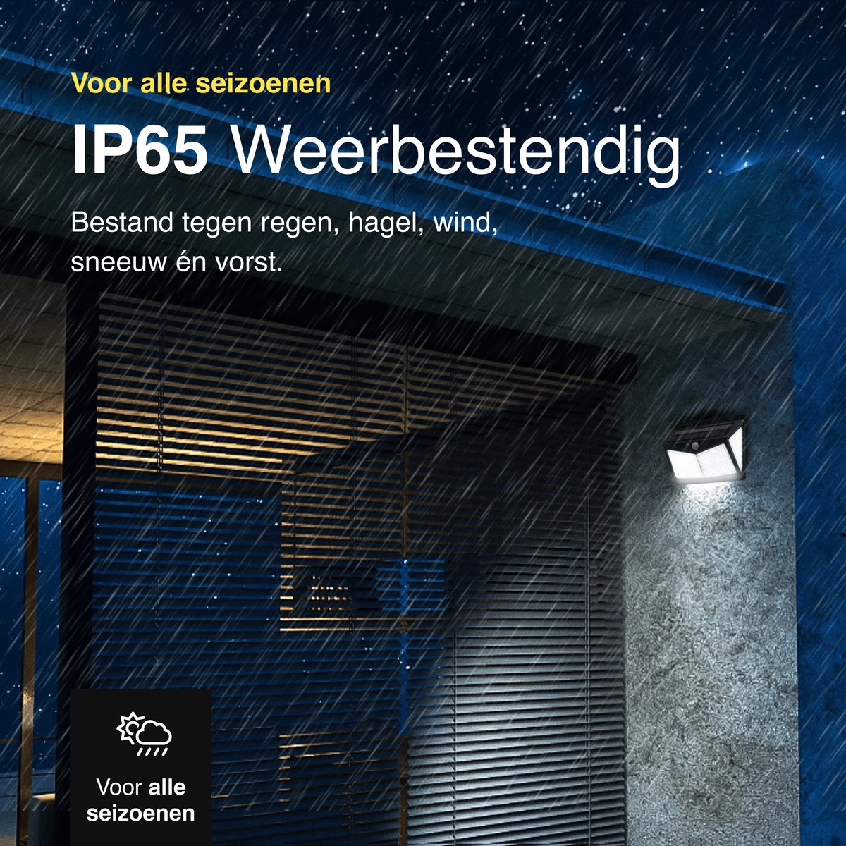 Solar buitenlamp met bewegingssensor 208 LED