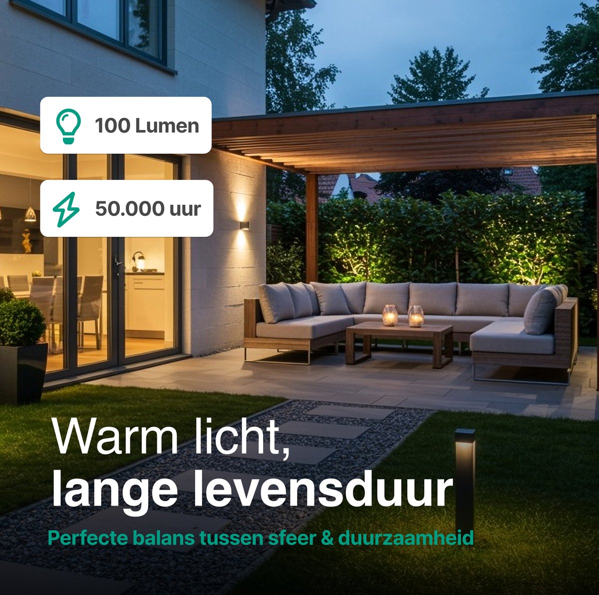 Wandlamp 4 stuks