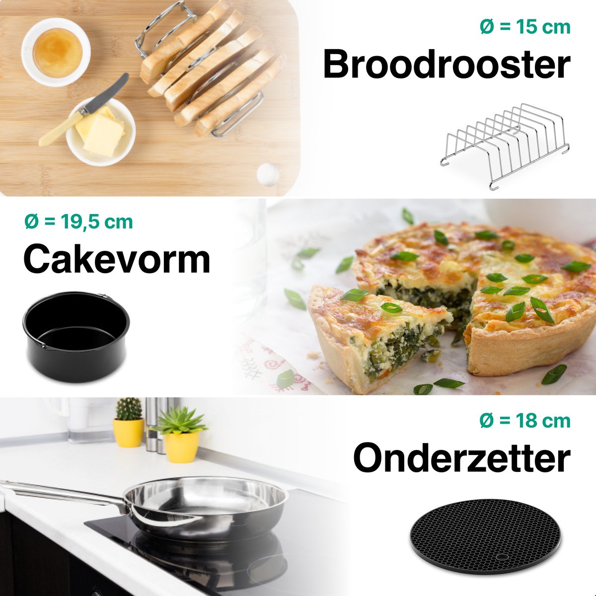 Airfryer Accessoires Complete Set