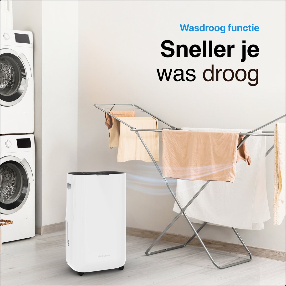 Luchtontvochtiger en Luchtreiniger 20L wit