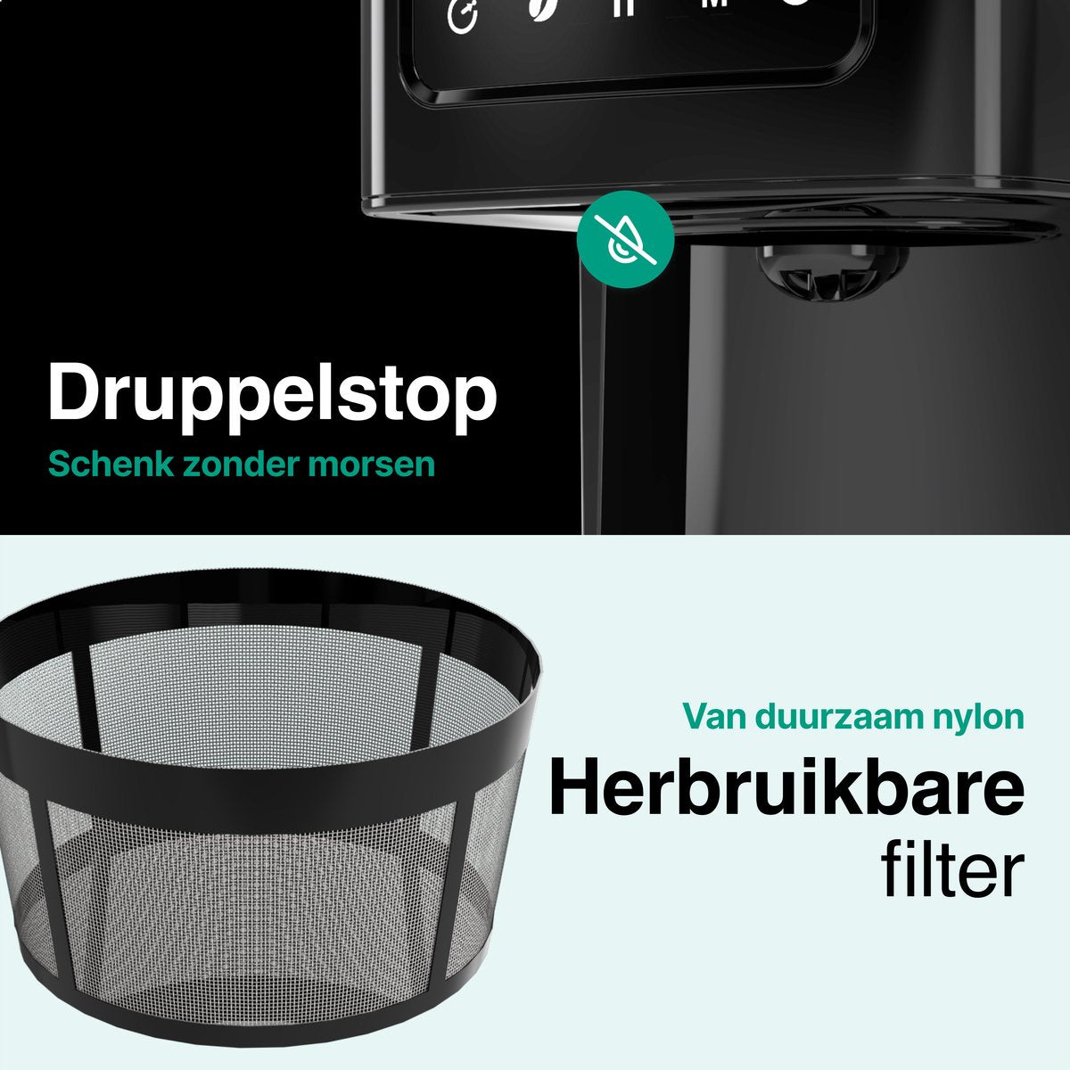 Koffiezetapparaat Filterkoffie 1.8L met Touch Display