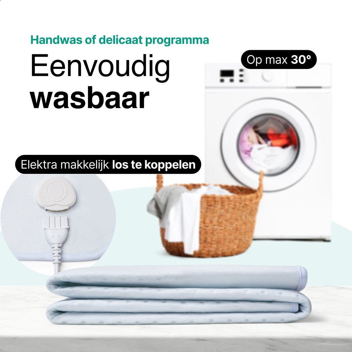 Elektrische Onderdeken 160x140cm wit