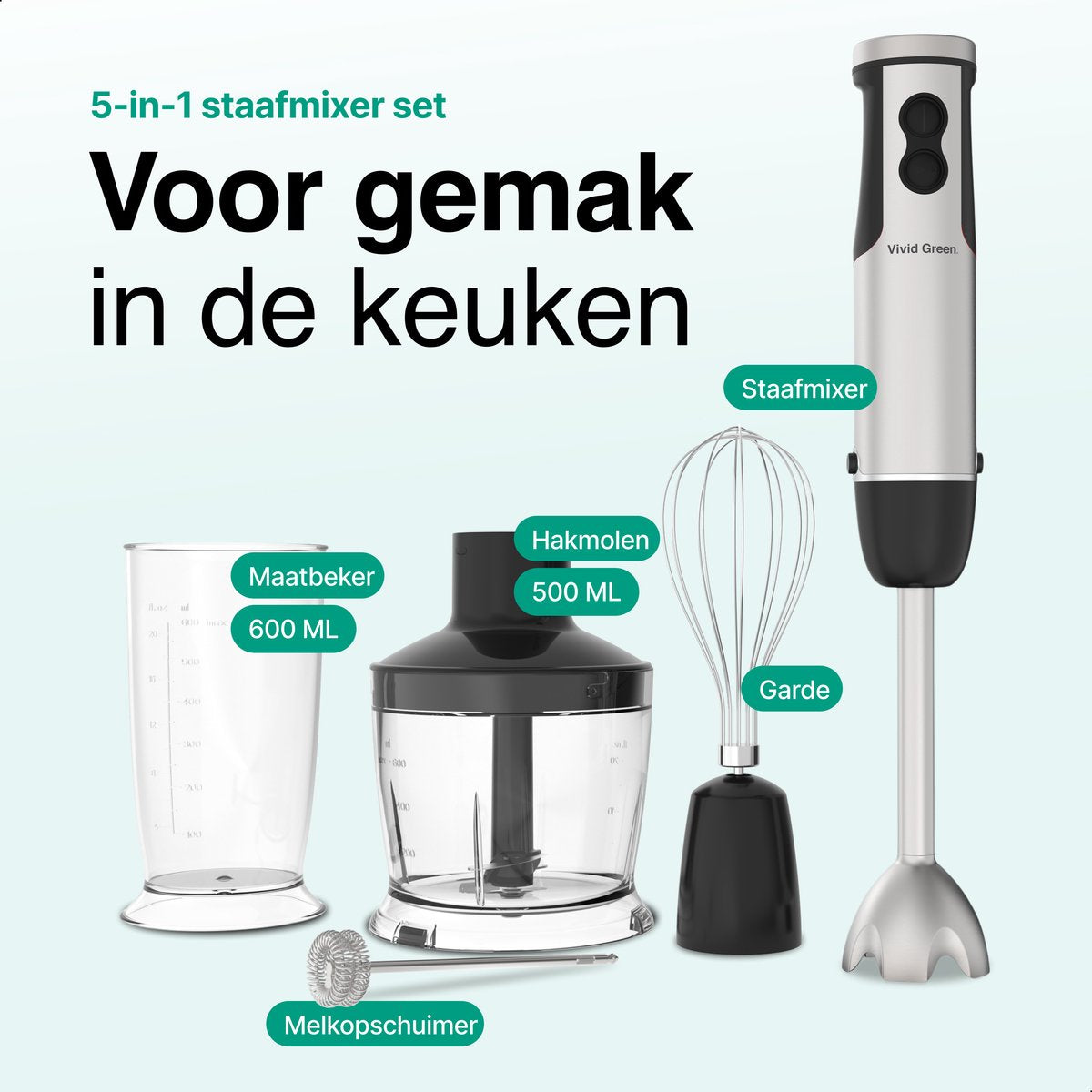 6-in-1 Staafmixer 1000W