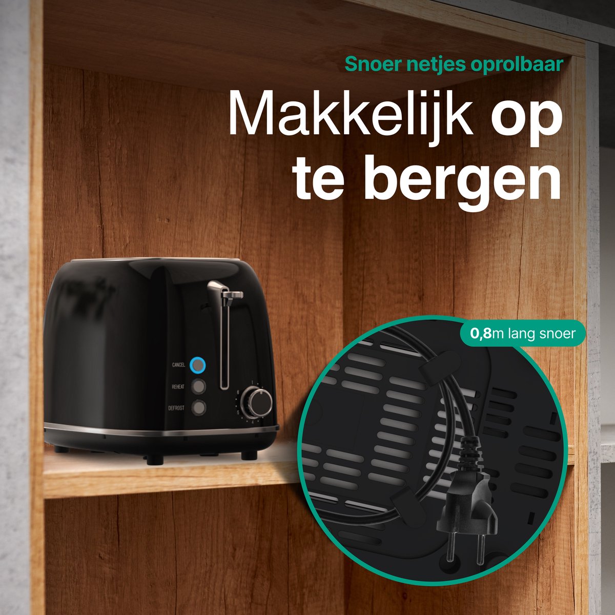 Retro Broodrooster met Tostiklemmen