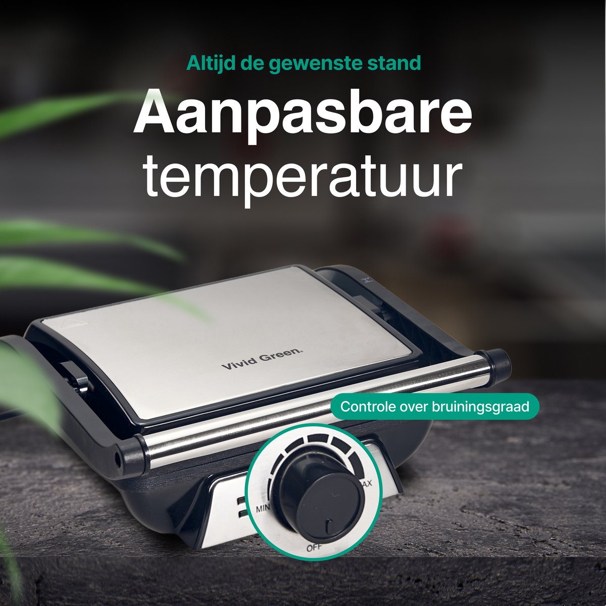 Tosti Apparaat XL voor 4 Tosti's met Temperatuurregeling