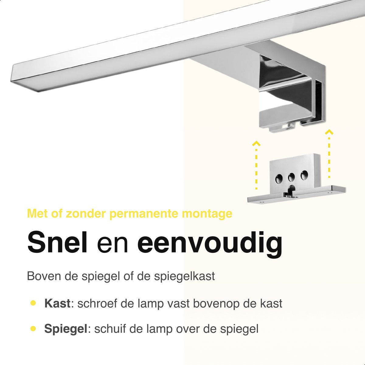 Spiegellamp badkamer