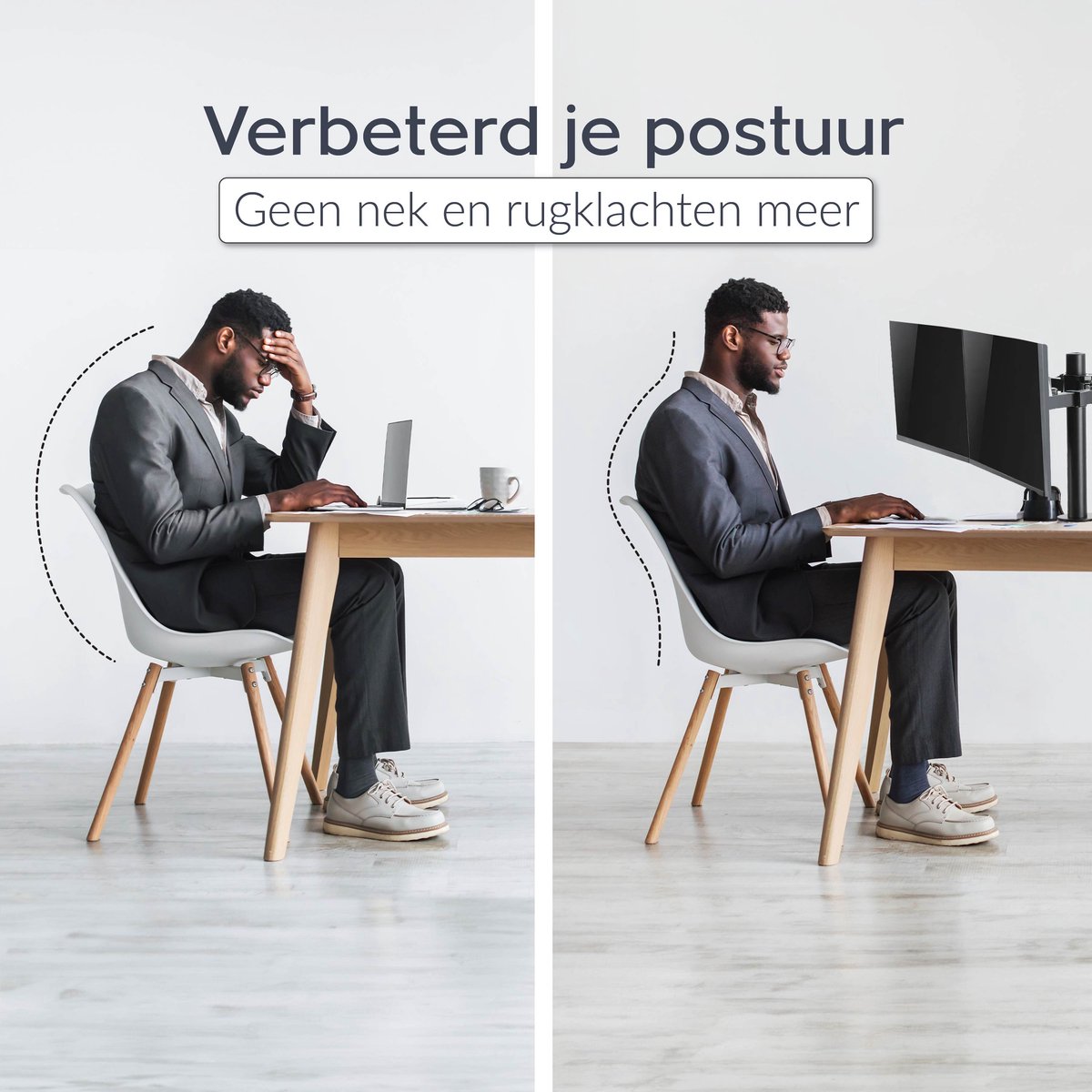 Dubbele Monitor Arm