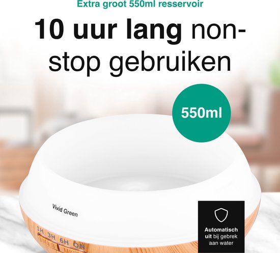 Vivid Green Aroma diffuser Lichtbruin