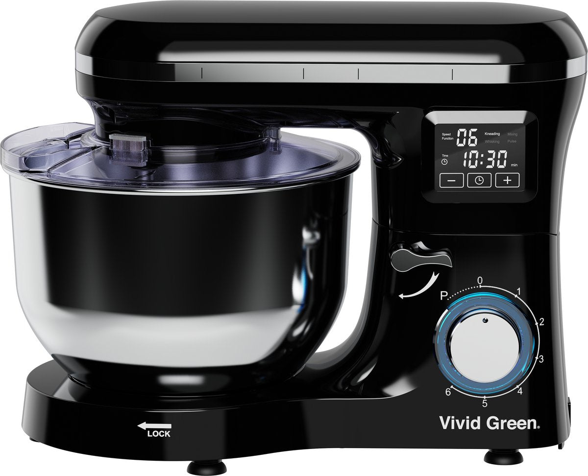 Vivid Green Keukenmachine met Display Zwart