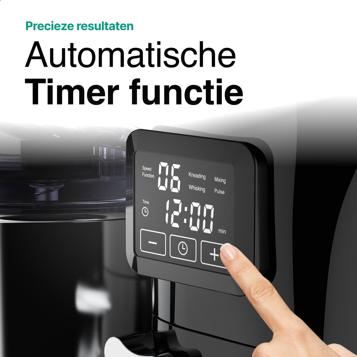 Vivid Green Keukenmachine met Display Zwart