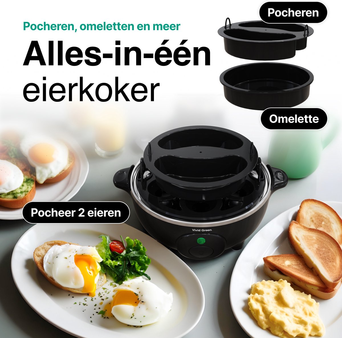 Vivid Green Eierkoker