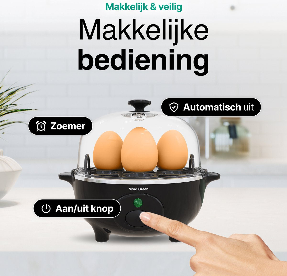 Vivid Green Eierkoker