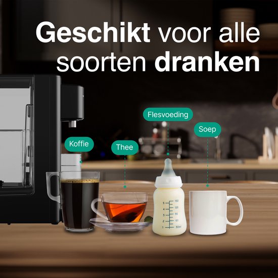 Vivid Green Heetwaterdispenser Zwart
