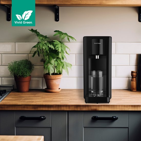 Vivid Green Heetwaterdispenser Zwart