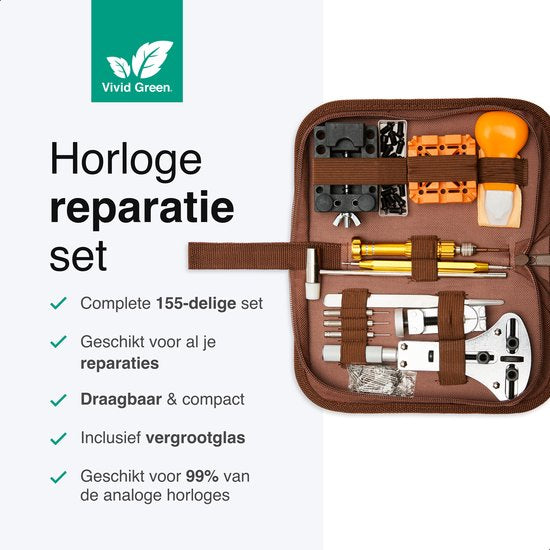 Vivid Green Horloge Reparatie Set