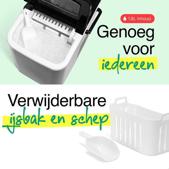 Vivid Green Ijsblokjesmachine