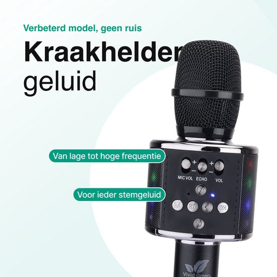 Vivid Green Karaoke Microfoon