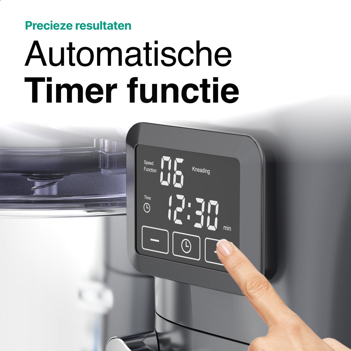 Vivid Green Keukenmachine met Display Antraciet
