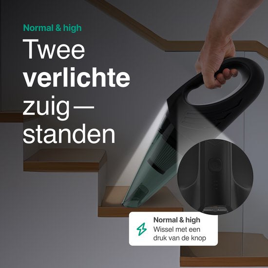 Vivid Green Kruimelzuiger Met Lamp Grijs