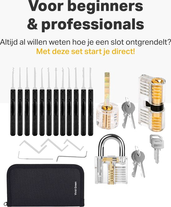 Vivid Green Lockpickset