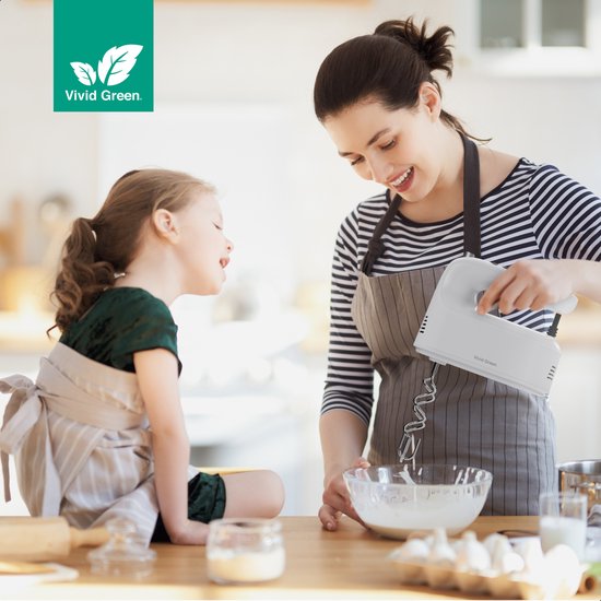 Vivid Green Handmixer Wit