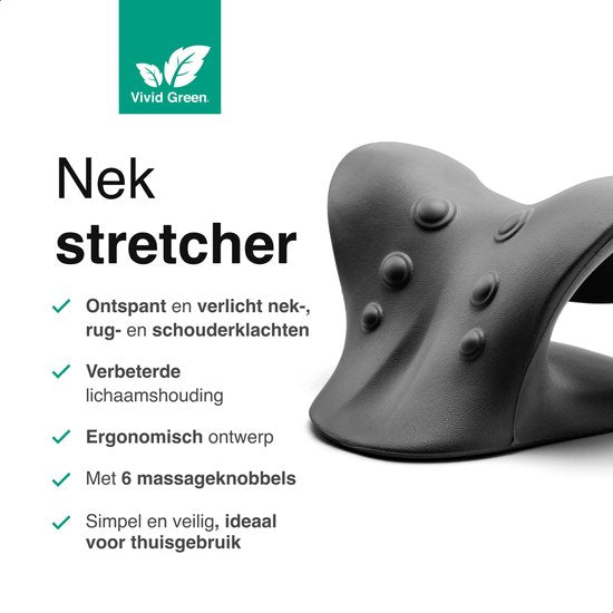 Vivid Green Nekstretcher Zwart