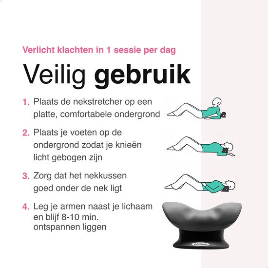 Vivid Green Nekstretcher Zwart