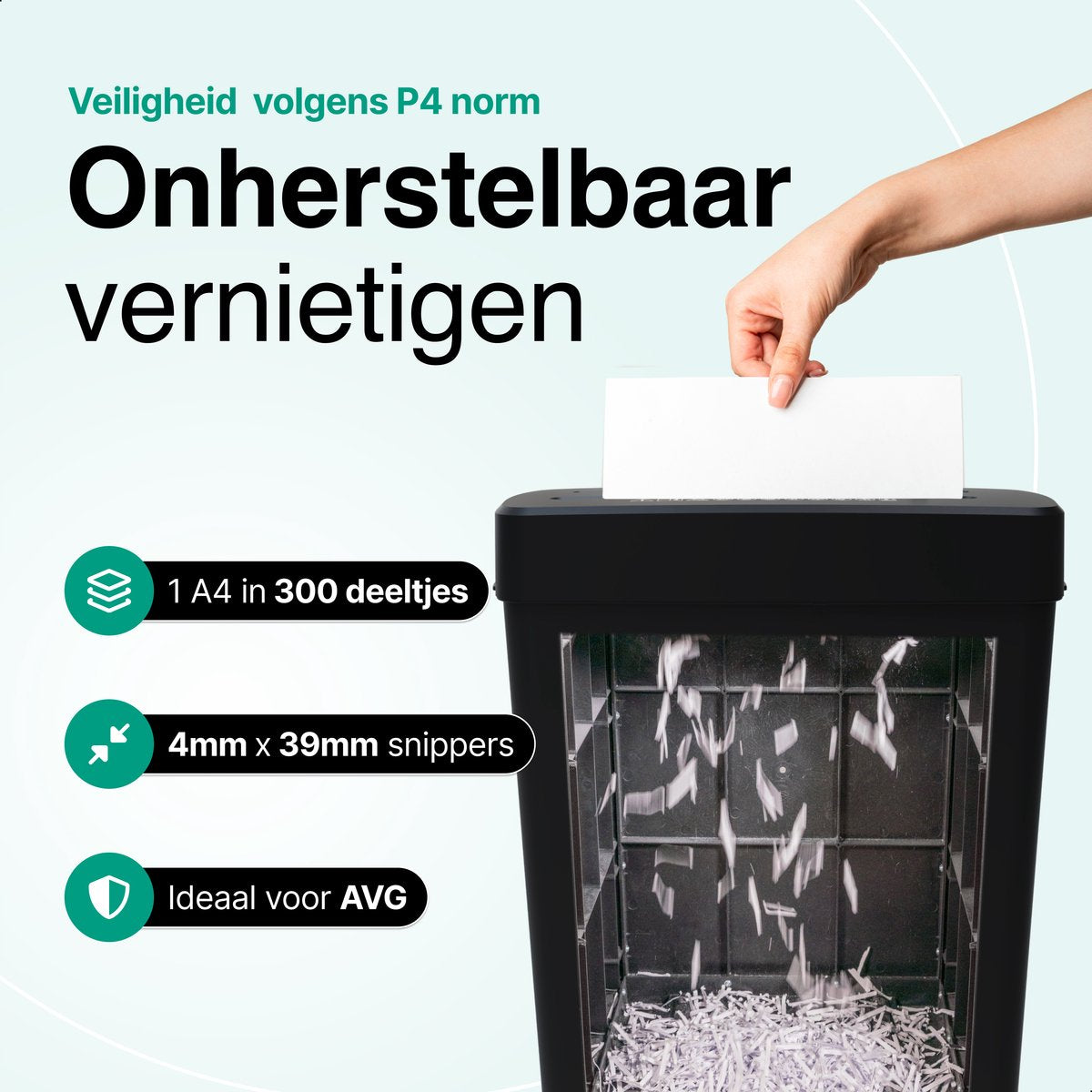 Vivid Green Papierversnipperaar