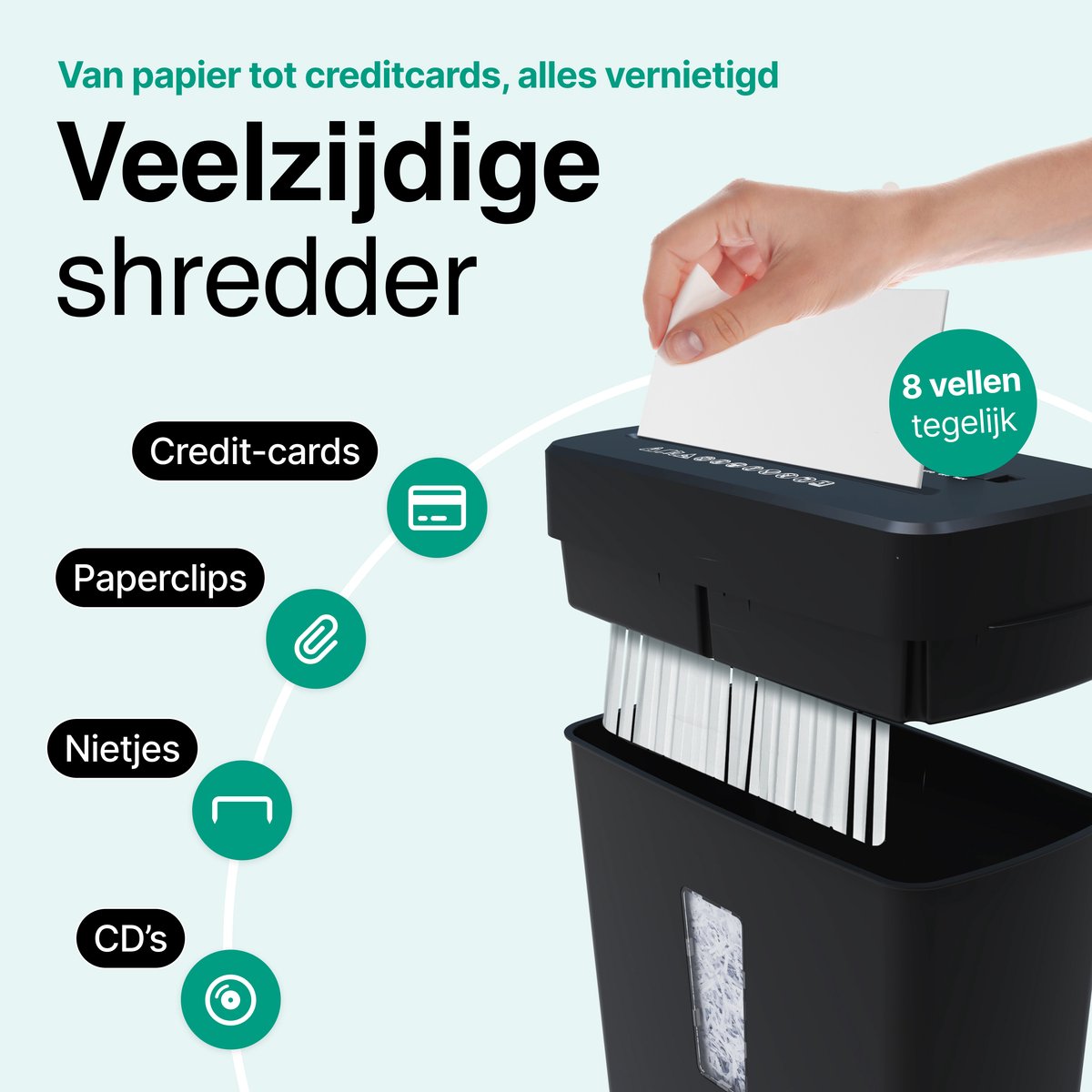 Vivid Green Papierversnipperaar