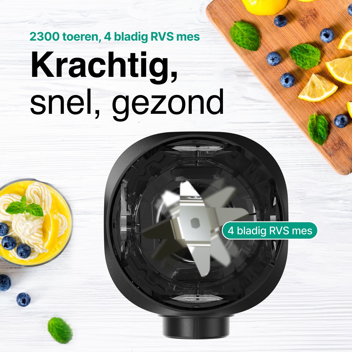 Vivid Green Smoothie Blender