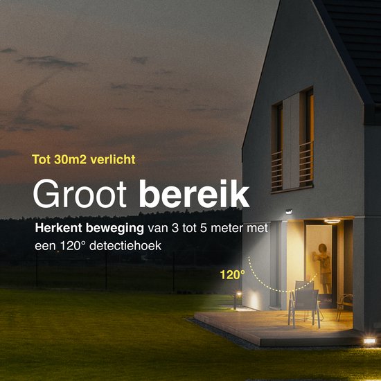 Vivid Green Solar Buitenlamp met beweginssensor