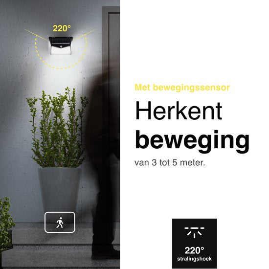 Vivid Green Solar Buitenlamp met beweginssensor
