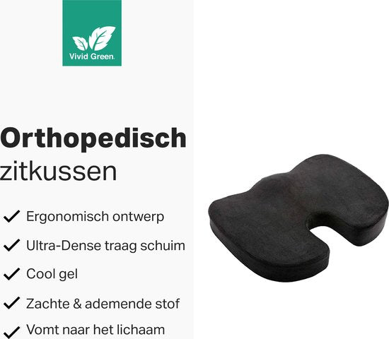 Vivid Green Orthopedisch Zitkussen