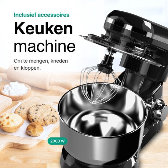 Vivid Green Keukenmachine Zwart