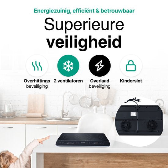 Vivid Green Inductie Kookplaat