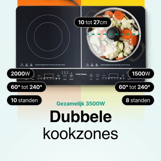 Vivid Green Inductie Kookplaat