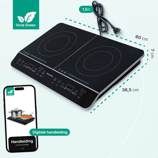 Vivid Green Inductie Kookplaat