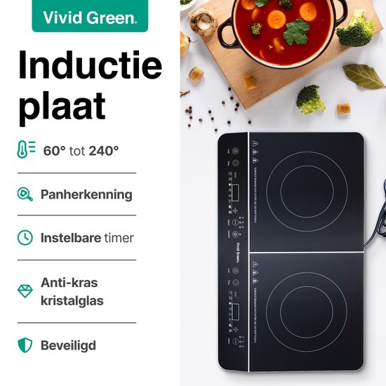 Vivid Green Inductie Kookplaat