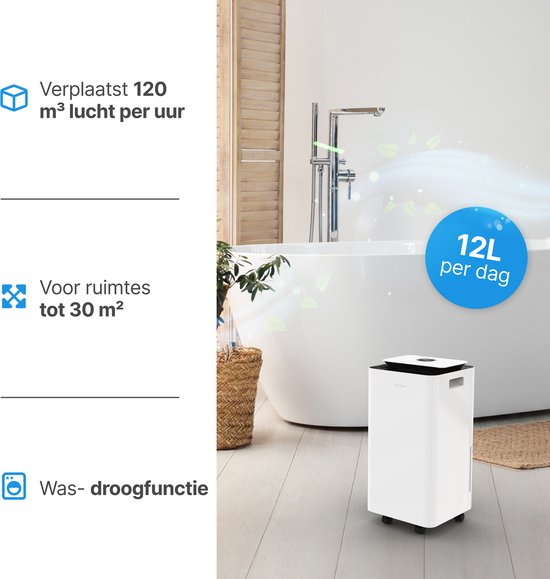 Vivid Green Luchtontvochtiger 12L Wit