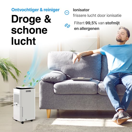 Vivid Green Luchtontvochtiger 12L Wit