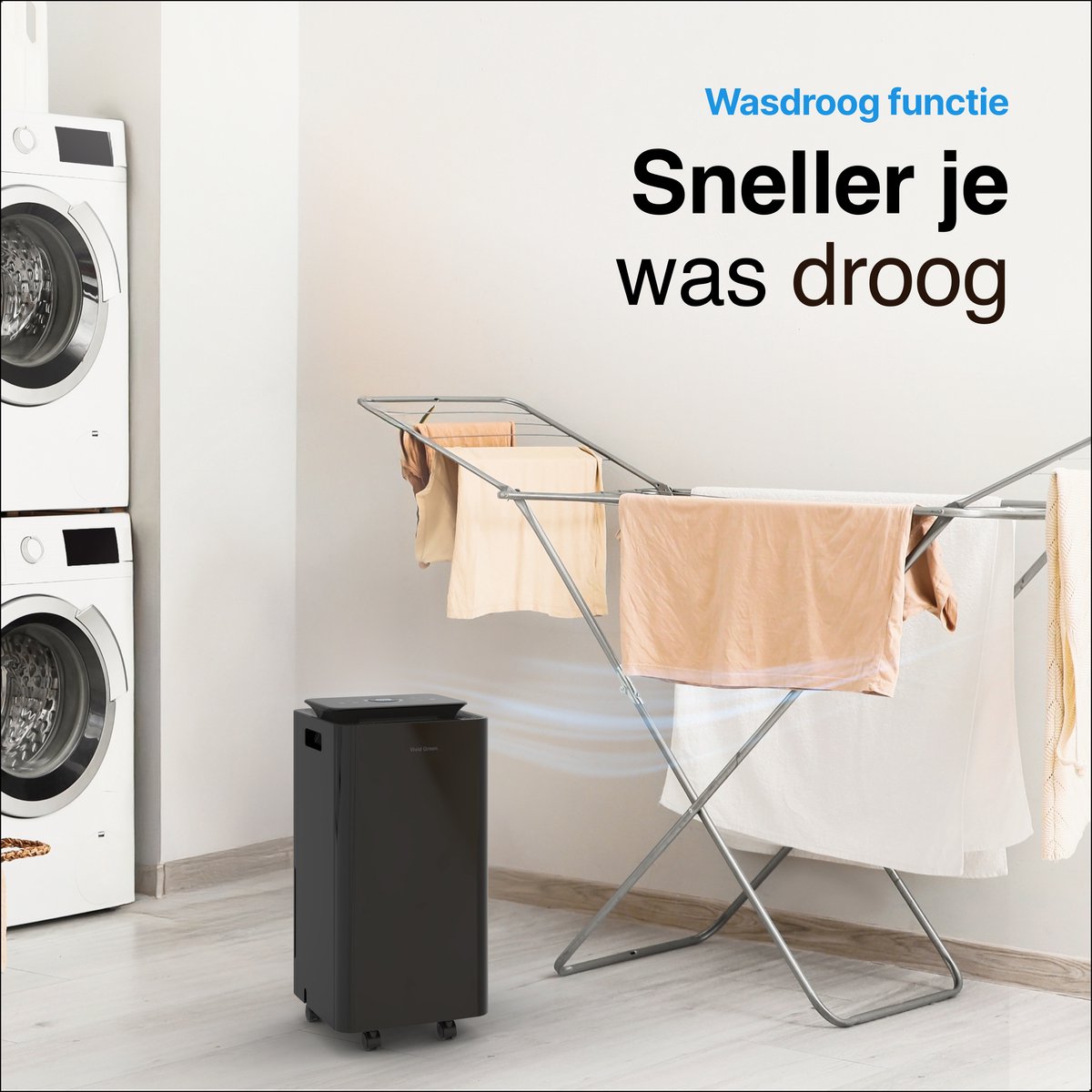 Vivid Green Luchtontvochtiger 12L Zwart