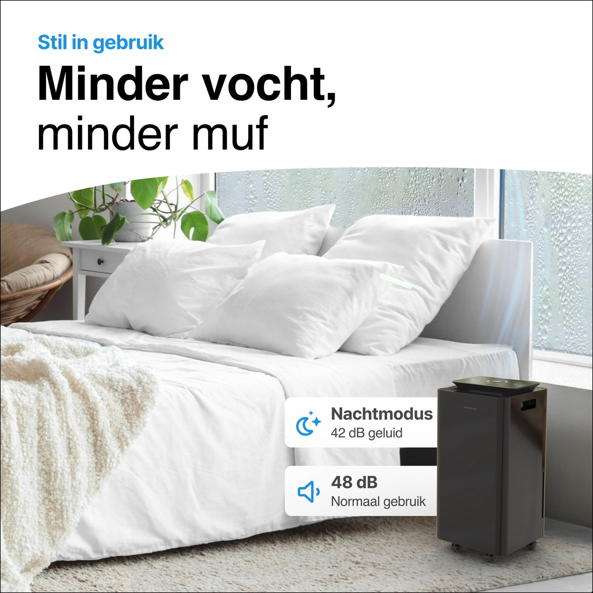 Vivid Green Luchtontvochtiger 12L Zwart