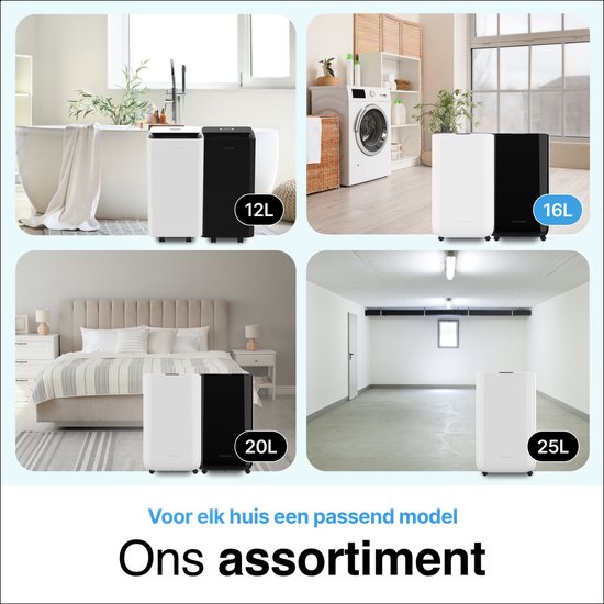 Vivid Green Luchtontvochtiger 16L Zwart